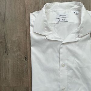 BOGO Calvin Klein White Button Down Shirt Size XL (17 32/33)